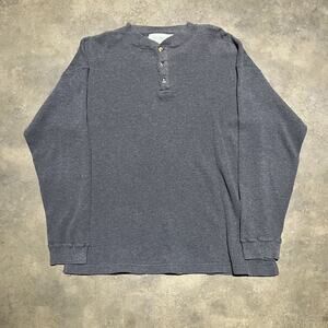 Vintage 90s Ash Creek Trading Grey Henley Thermal Shirt